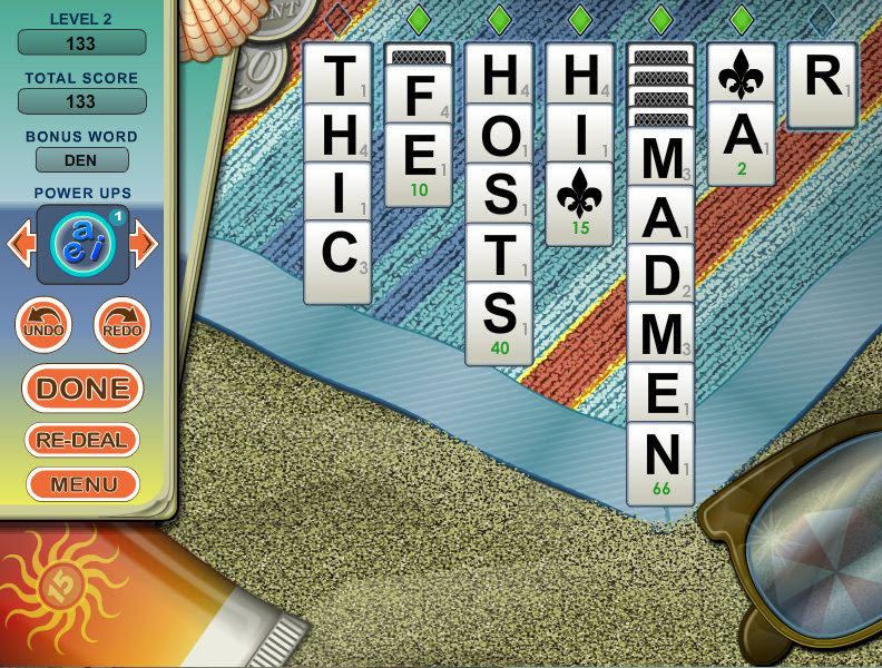 Word Monaco Game Screen Menu